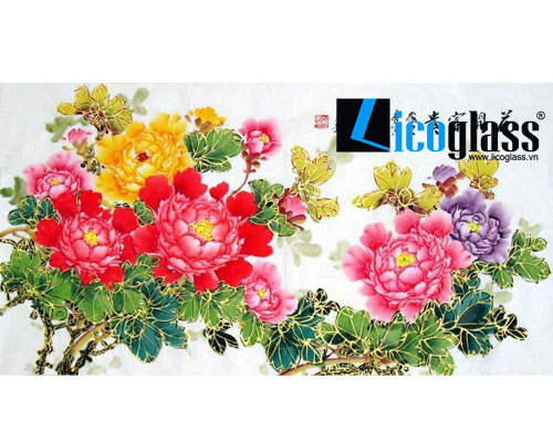  TRANH KÍNH HOA MẪU ĐƠN ĐẸP LCG03