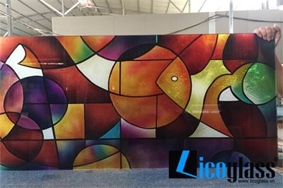 MẪU TRANH KÍNH TRỪU TƯỢNG TKTT18