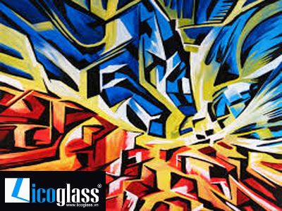 MẪU TRANH KÍNH TRỪU TƯỢNG TKTT13