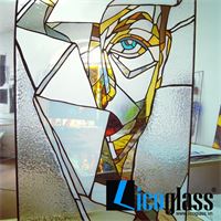 MẪU TRANH KÍNH TRỪU TƯỢNG TKTT03