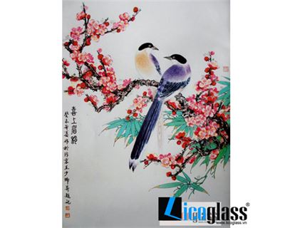 TRANH KÍNH HOA ĐÀO LCG03