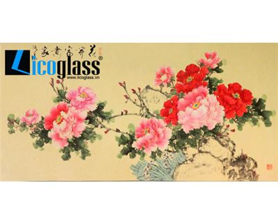 TRANH KÍNH HOA MẪU ĐƠN ĐẸP LCG04