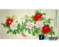 TRANH KÍNH HOA MẪU ĐƠN ĐẸP LCG01