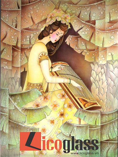 Mẫu tranh kính người sinh động