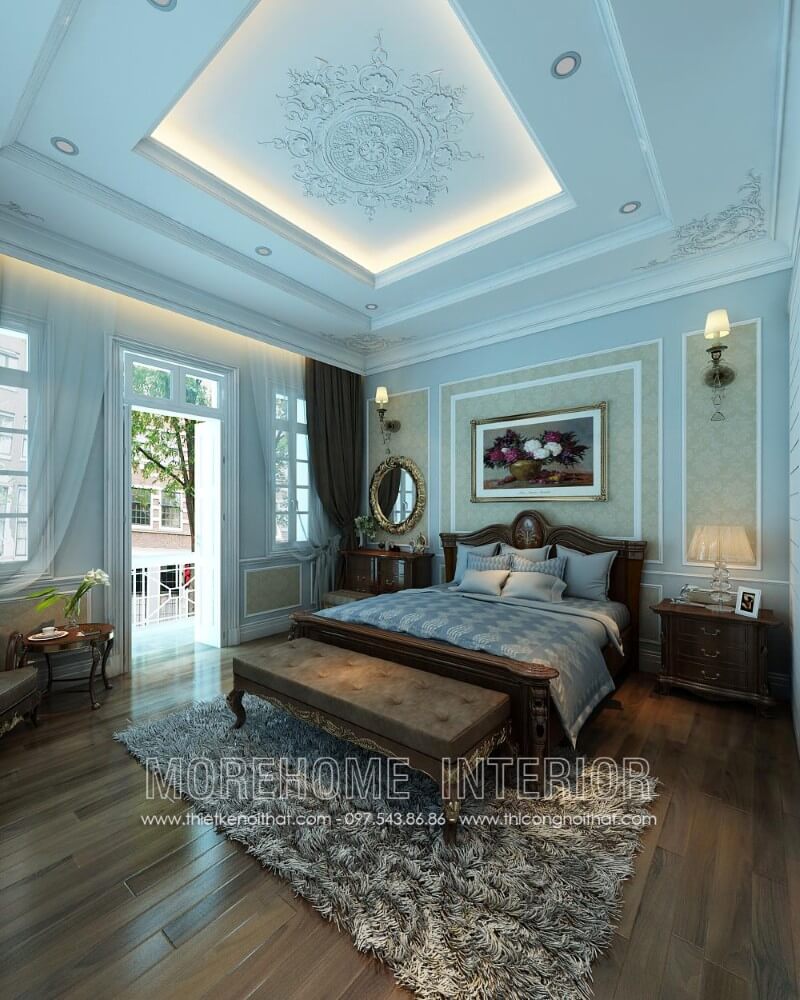 Giường ngủ biệt thự Giường ngủ biệt thự