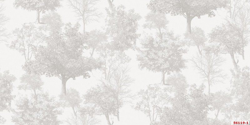 Mẫu giấy dán tường có hình ảnh cây cối đẹp của Hàn Quốc.